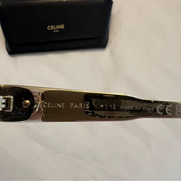 Celine triomphe oval sunglasses gold - Picture 6 of 6